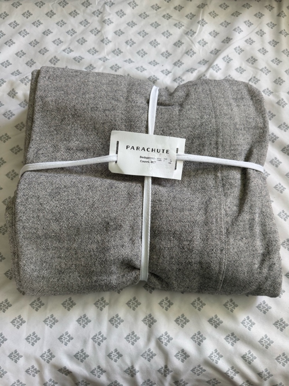 Parachute heirloom cotton bedspread Cover in Heather Gray